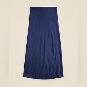 J Crew Gwenyth Slip Skirt - Navy